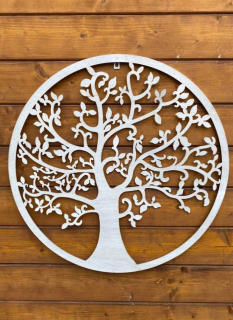 Strom života k zavěšení White 60cm