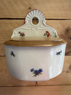 Závěsná porcelánová dóza - květy